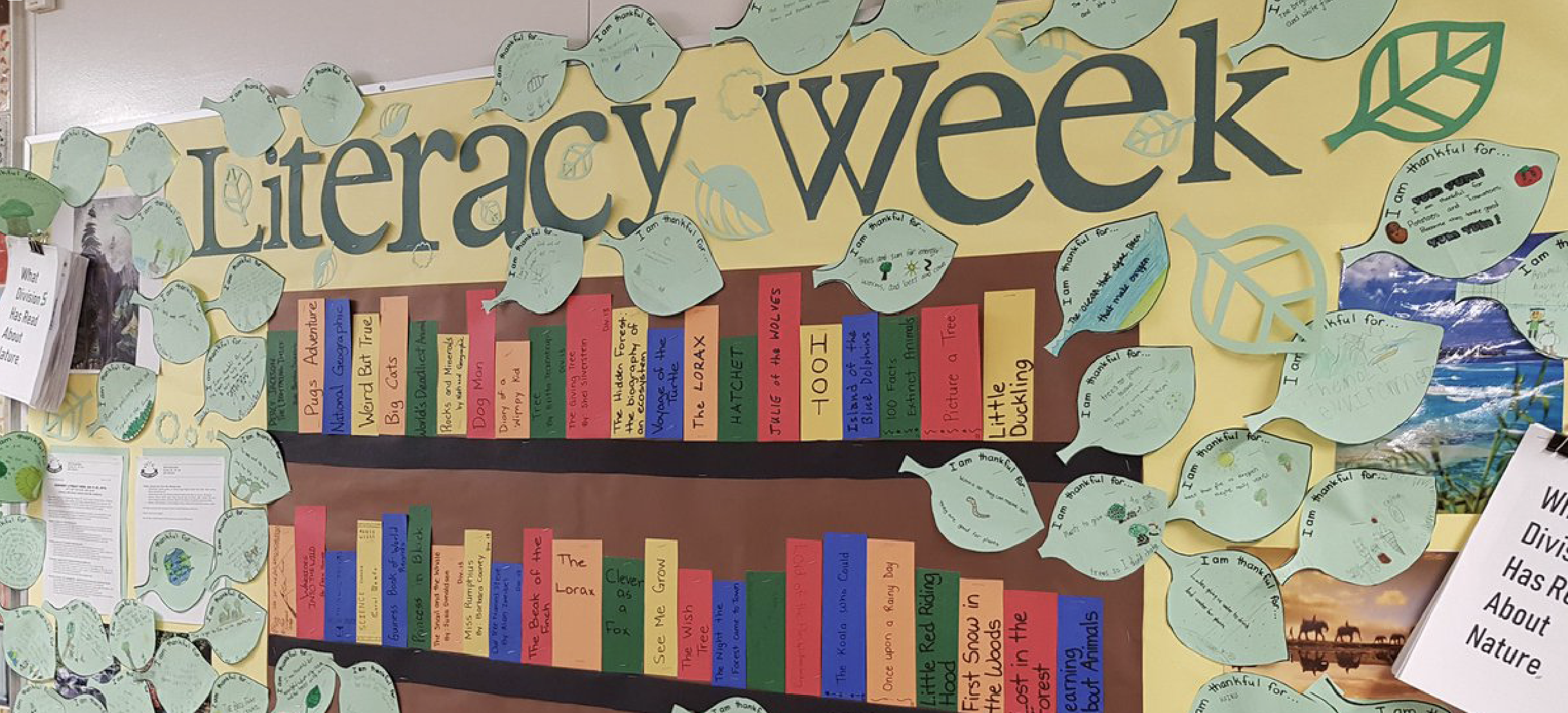 Literacy Week Connecting with the Community and Families to Showcase