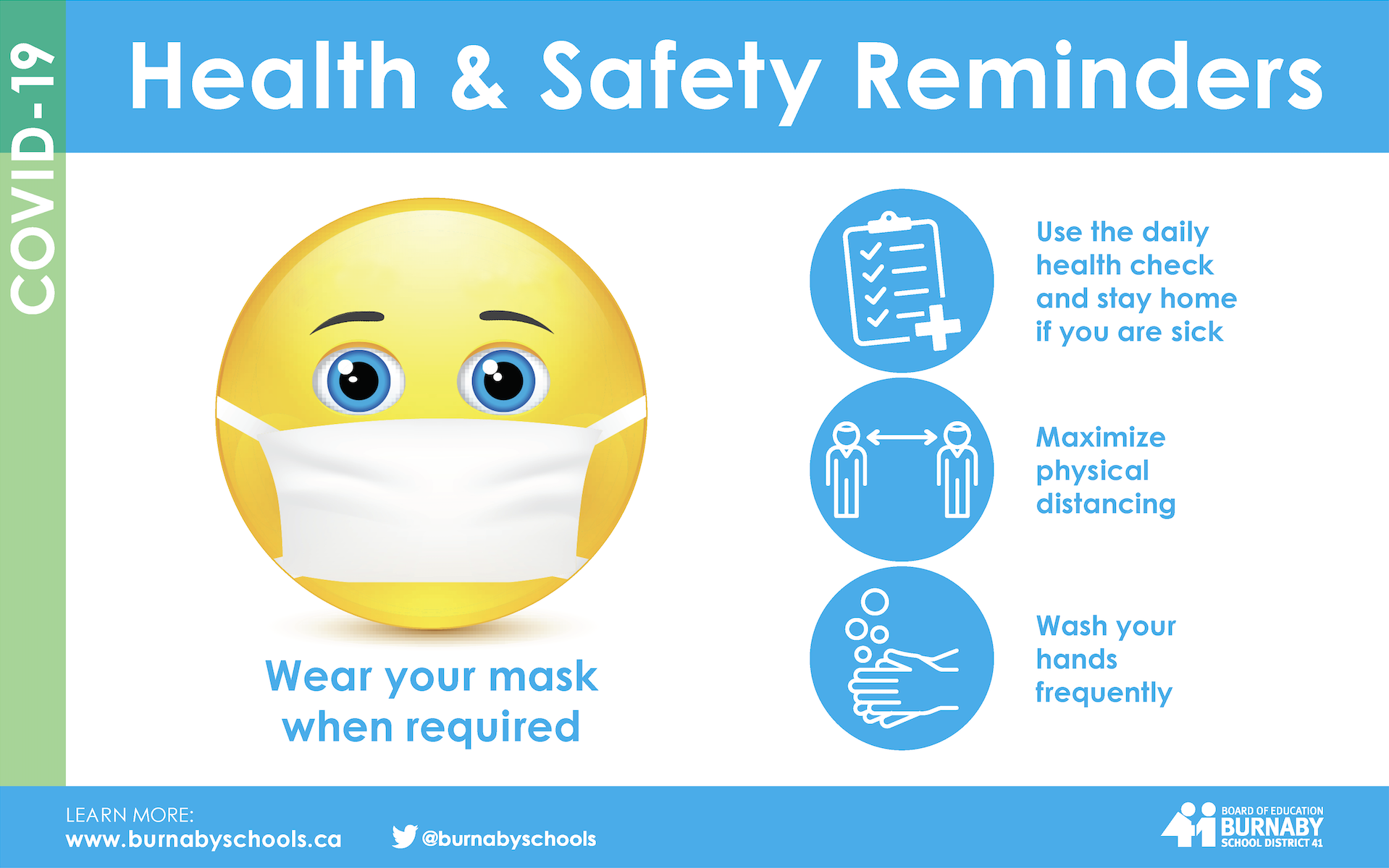 speech writing on mask for safety in english